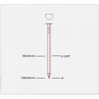 Фото Гвозди для нейлера 50мм ершёные оцинкованные в интернет-магазине ToolHaus.ru